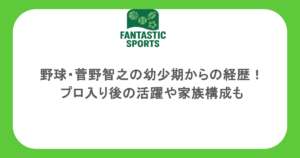 野球・菅野智之の幼少期からの経歴！プロ入り後の活躍や家族構成も